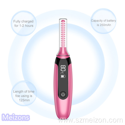 LED Ironing Mini Pink Heated Electric Eyelash Curler